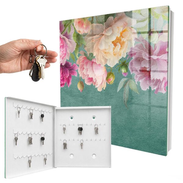 Armario para llaves con diseño de elegancia floral