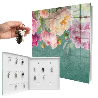 Armario para llaves con diseño de elegancia floral