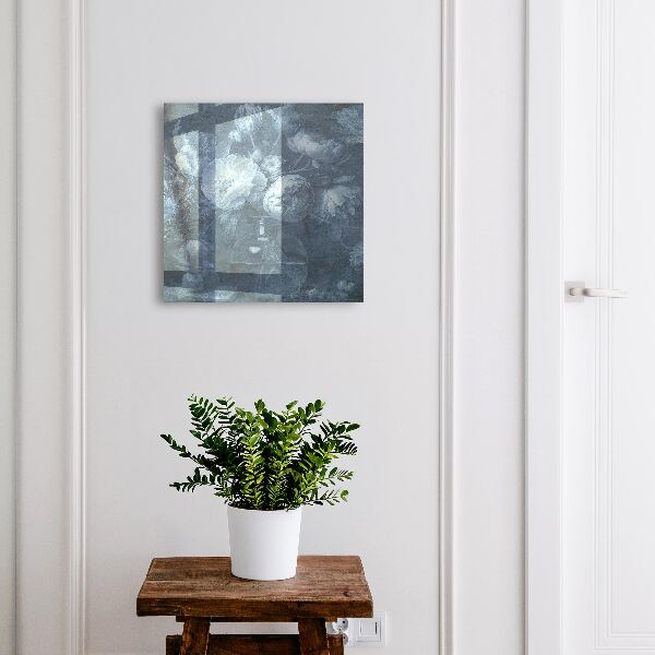 Caja para llaves con diseño de flores en un jarrón