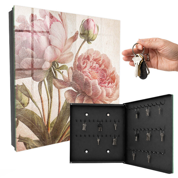 Caja para llaves diseño botánica romántica
