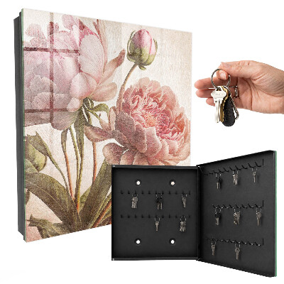 Caja para llaves diseño botánica romántica