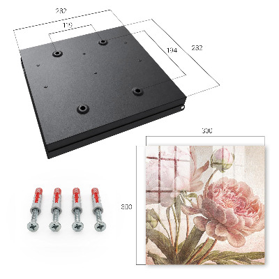 Caja para llaves diseño botánica romántica