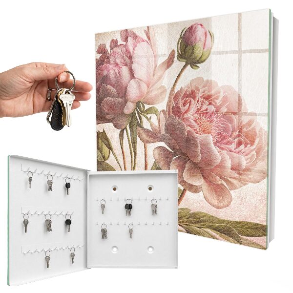Caja para llaves diseño botánica romántica