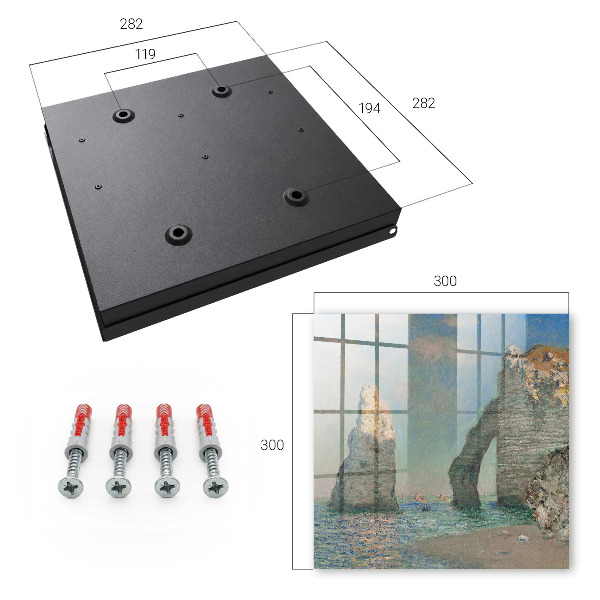 Caja para llaves diseño de acantilados marinos