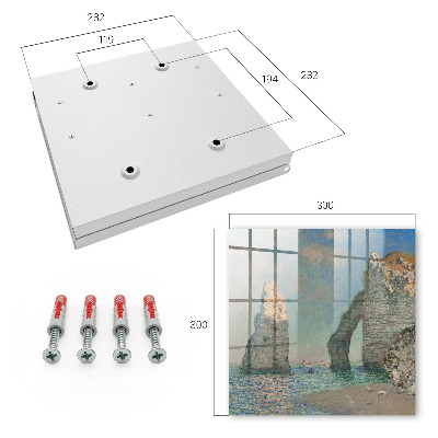 Caja para llaves diseño de acantilados marinos