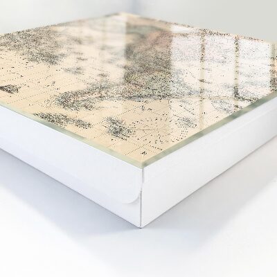 Armario para llaves con diseño de mapa del mundo