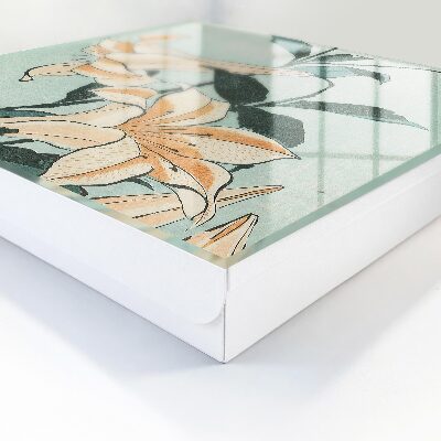Caja para llaves diseño de lirios delicados
