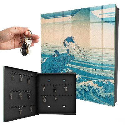 Armario para llaves diseño El pescador y las olas