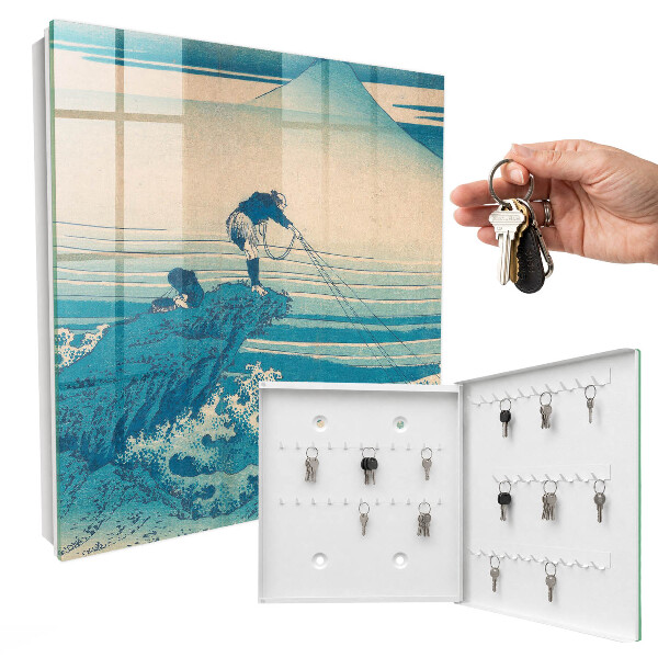 Armario para llaves diseño El pescador y las olas
