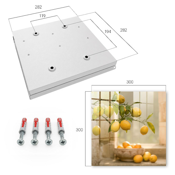 Caja para llaves diseño con motivo de limón