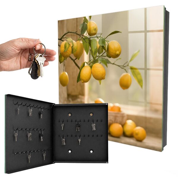Caja para llaves diseño con motivo de limón