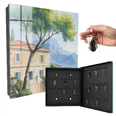 Caja para llaves con diseño de la paz de la naturaleza