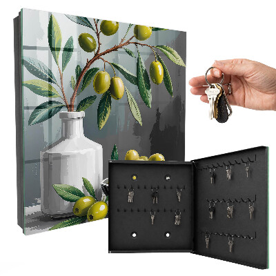 Caja para llaves aceitunas verdes
