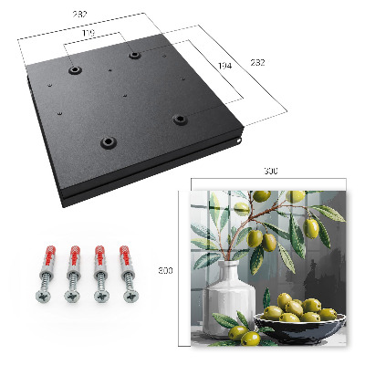 Caja para llaves aceitunas verdes