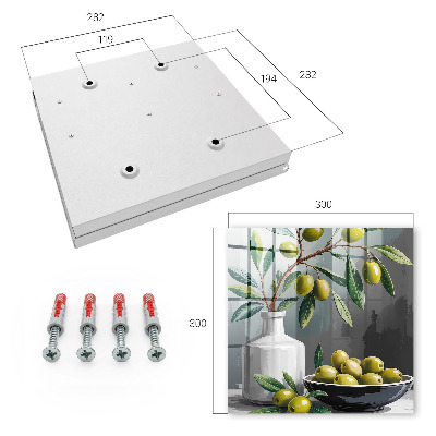 Caja para llaves aceitunas verdes
