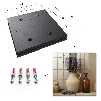 Caja para llaves diseño de jarrón de lavanda