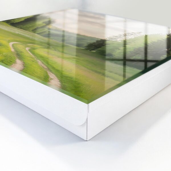 Caja para llaves con diseño de paisaje idílico