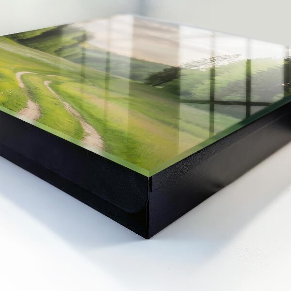 Caja para llaves con diseño de paisaje idílico