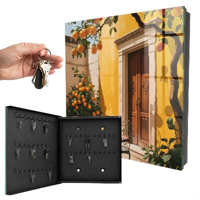 Armario para llaves modelo terraza naranja