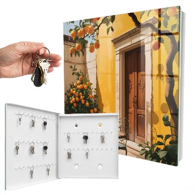 Armario para llaves modelo terraza naranja