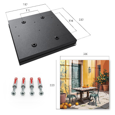 Armario para colgar llaves diseño terraza soleada
