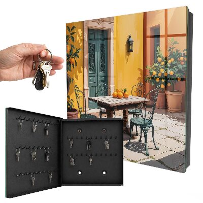 Armario para colgar llaves diseño terraza soleada