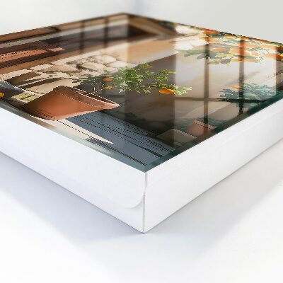 Caja para llaves de color naranja