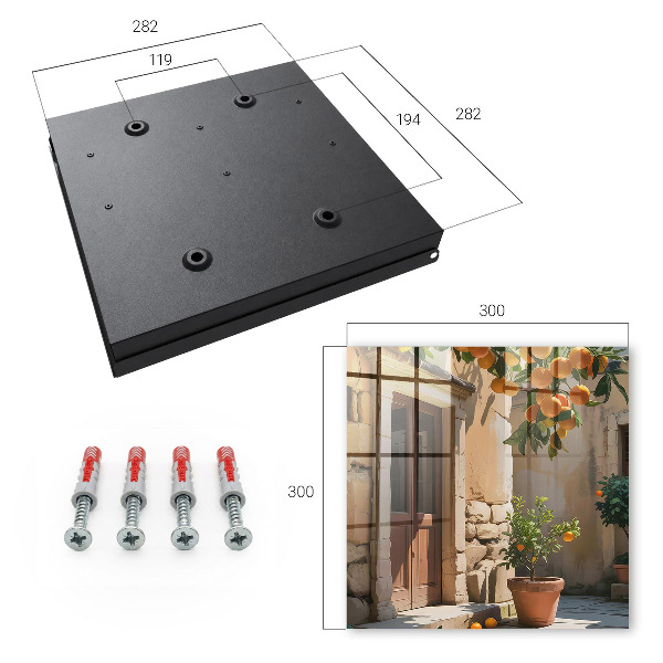 Caja para llaves de color naranja