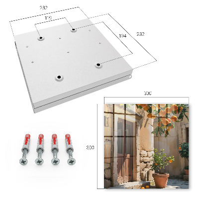 Caja para llaves de color naranja
