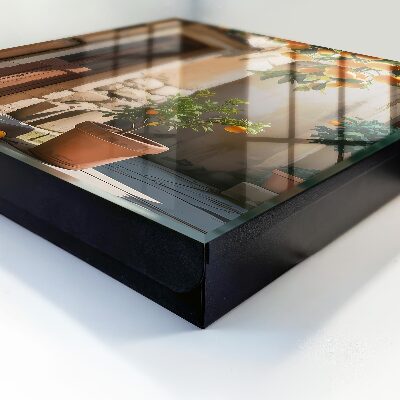 Caja para llaves de color naranja