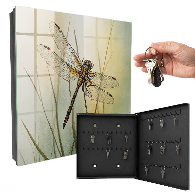 Caja para llaves diseño la naturaleza de la libélula