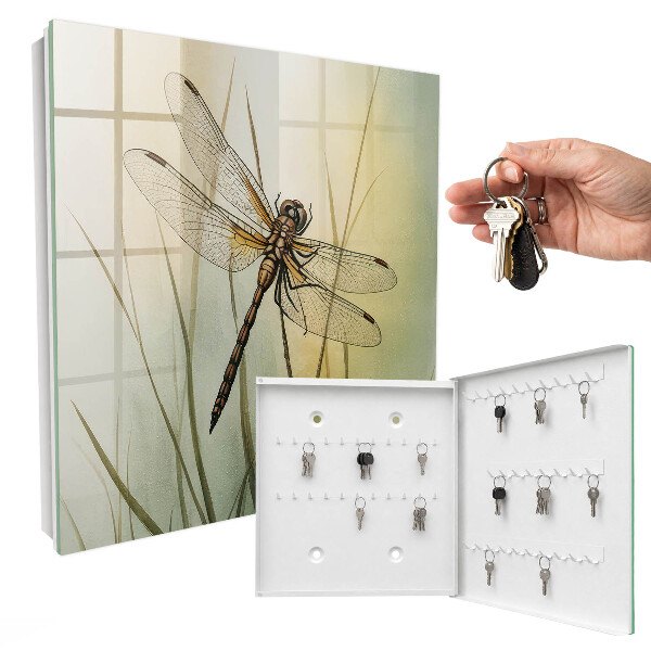 Caja para llaves diseño la naturaleza de la libélula