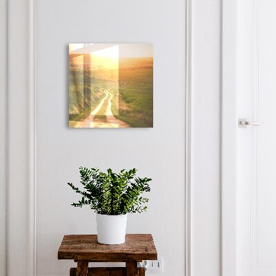 Armario para llaves con diseño de paisaje pintoresco