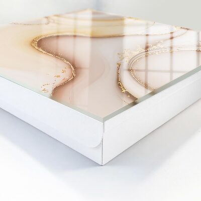 Caja para llaves de diseño ondas en color beige