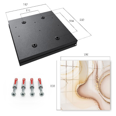Caja para llaves de diseño ondas en color beige