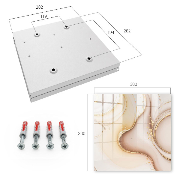 Caja para llaves de diseño ondas en color beige
