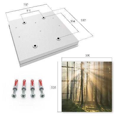 Armario para llaves diseño Luz del bosque