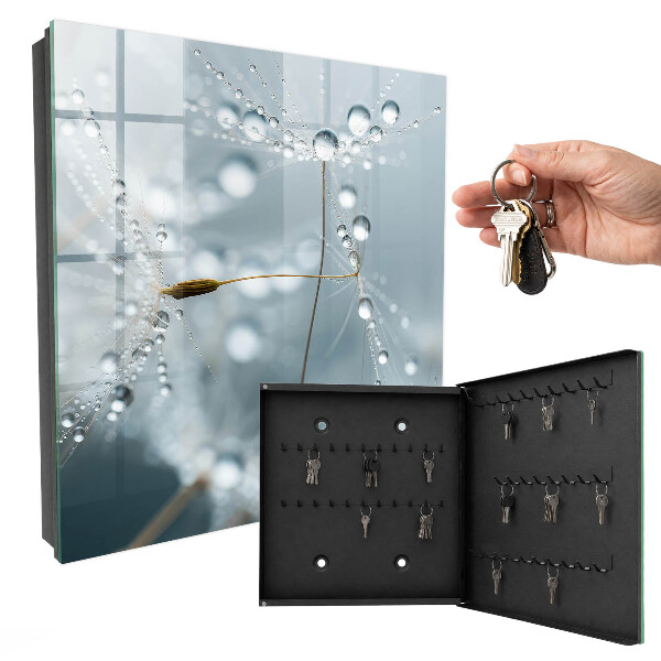 Caja para llaves diseño gotas de rocío