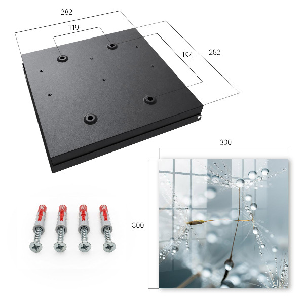 Caja para llaves diseño gotas de rocío