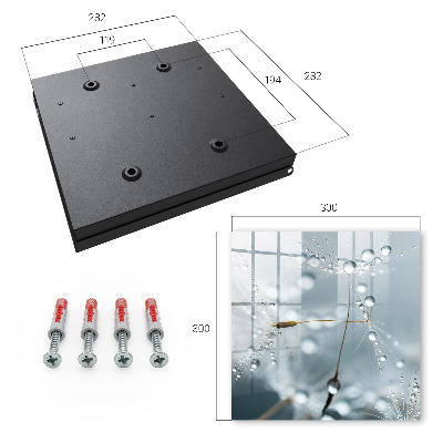 Caja para llaves diseño gotas de rocío