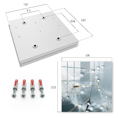 Caja para llaves diseño gotas de rocío