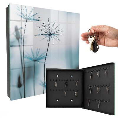 Caja para llaves con diseño de diente de león y rocío