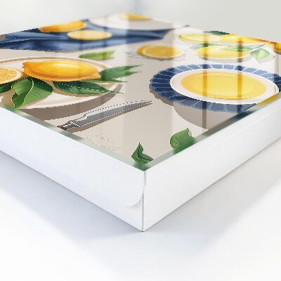 Armario para llaves con diseño de limones