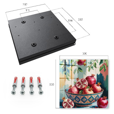 Caja para llaves con diseño de fruta