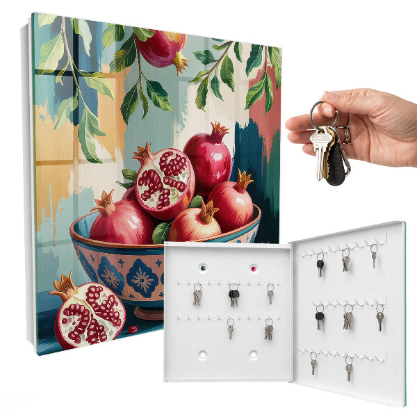 Caja para llaves con diseño de fruta