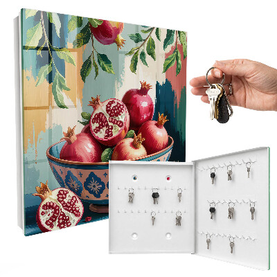 Caja para llaves con diseño de fruta