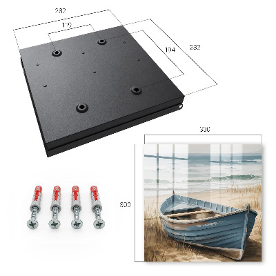 Caja para llaves diseño barco de playa