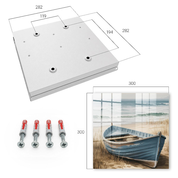 Caja para llaves diseño barco de playa