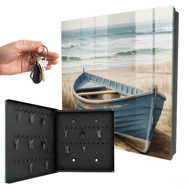 Caja para llaves diseño barco de playa