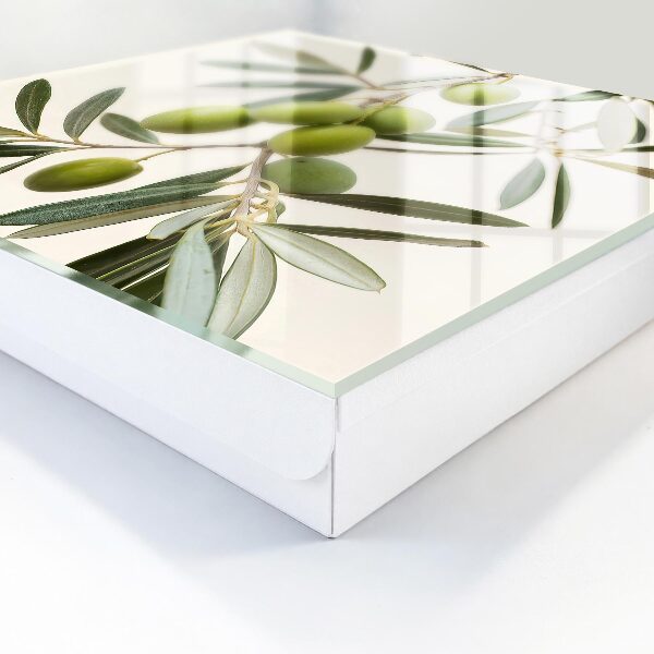 Caja para llaves con diseño de rama de olivo